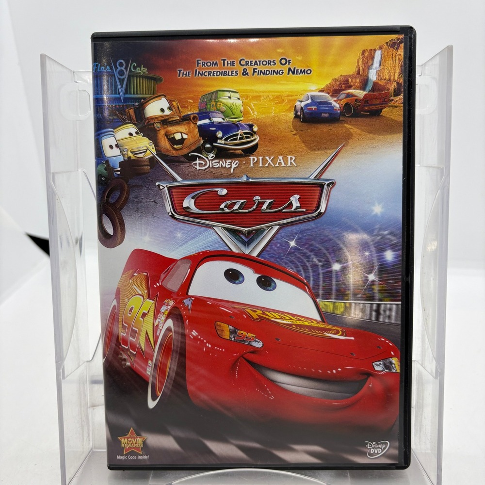 Disney Pixar Cars DVD Widescreen 2006 Lightning McQueen Mater Animated Movie